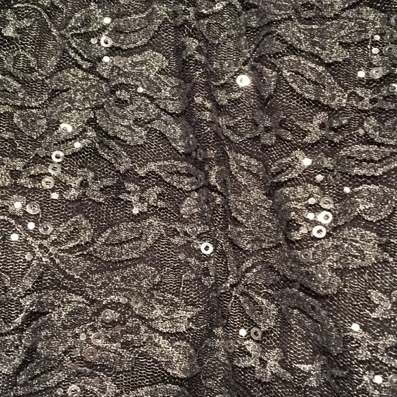 Shimmery Silver Strapless Dress - Picture 2 of 5